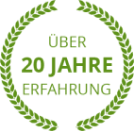 Über 20 Jahre Erfahrung